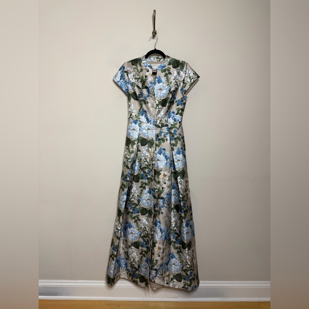 Sachin + Babi Marta Floral Print Gown Dune And Dusk Petals - Picture 4 of 7